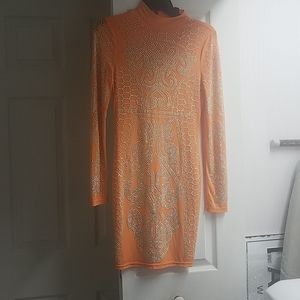 NWOT orange dress